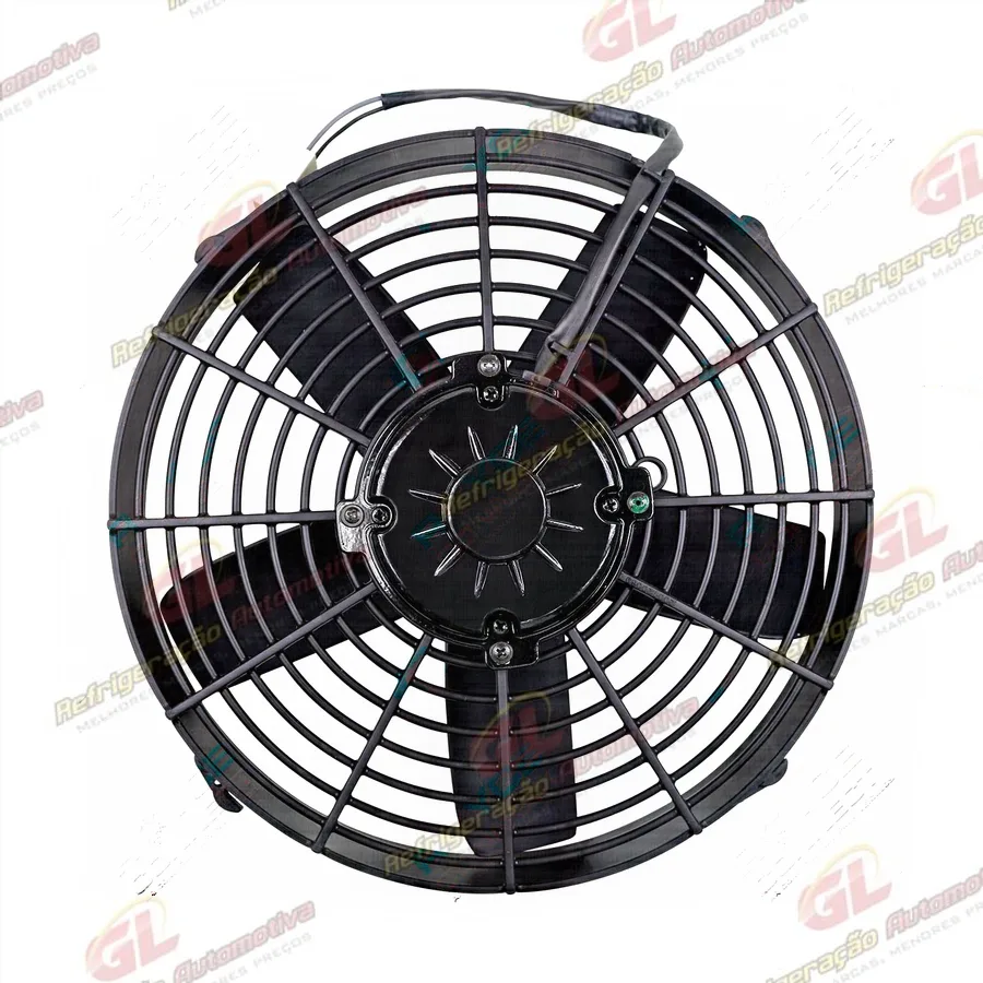Eletroventilador Universal Aspirante 12 Polegadas Pás Reta 14000hrs - 24 Volts