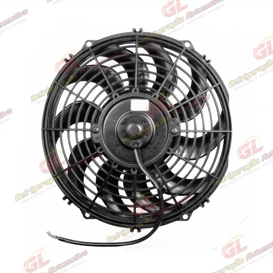 Eletroventilador Universal 12 Polegadas Pás Em S - 12 Volts - Embalagem c/ 10 Pçs