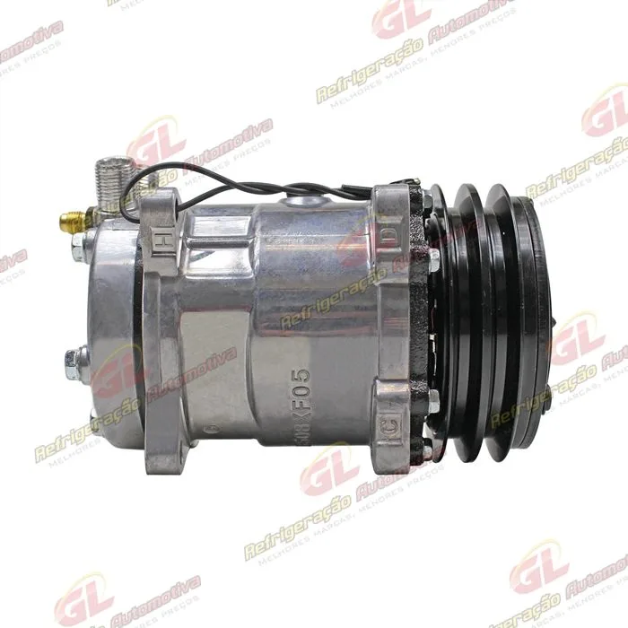 Compressor Modelo 5H14 8 Orelhas - 12 Volts Polia 2A 130mm Universal R134a — foto 5