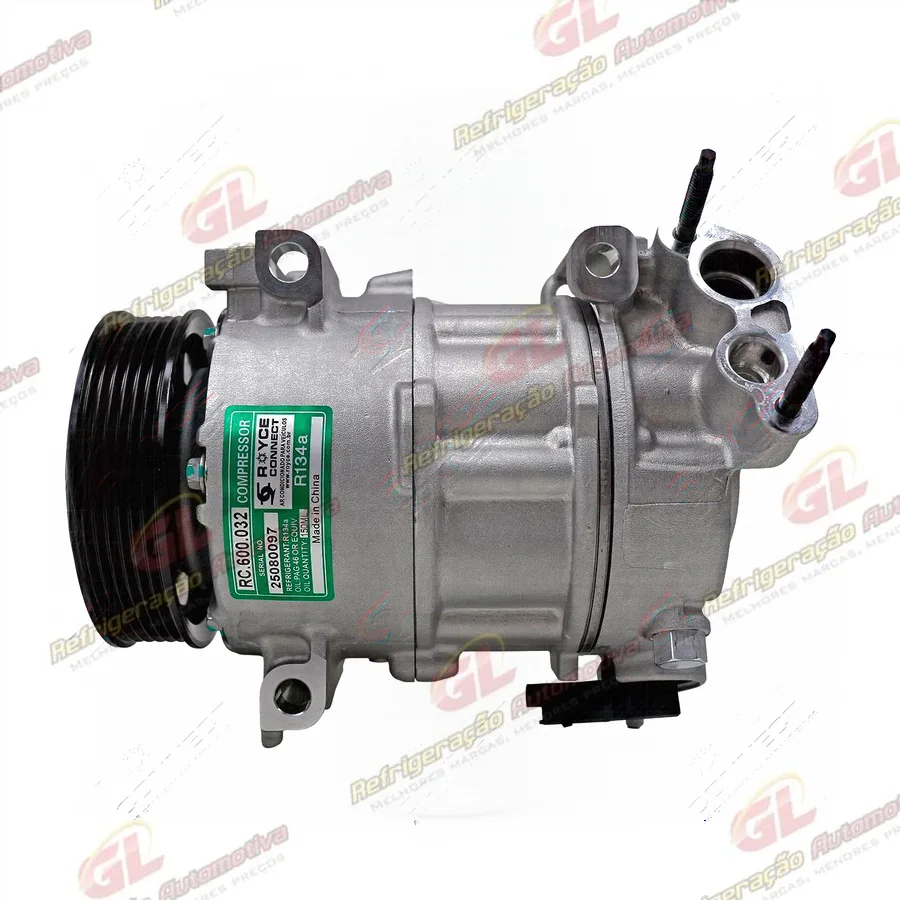 Compressor Modelo Denso 6SL16C Peugeot 308THP/ 3008 2019> - 12 Volts Polia 6pk OEM: 9806029580/ 447150-8501/ 447250-3660/ 447150-8200/ 9823097580