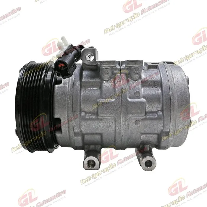 Compressor Ford F250 Motor MWM 10P15 R134a - 12 Volts Polia 6pk 125mm OEM: 2C35-19D629-AA