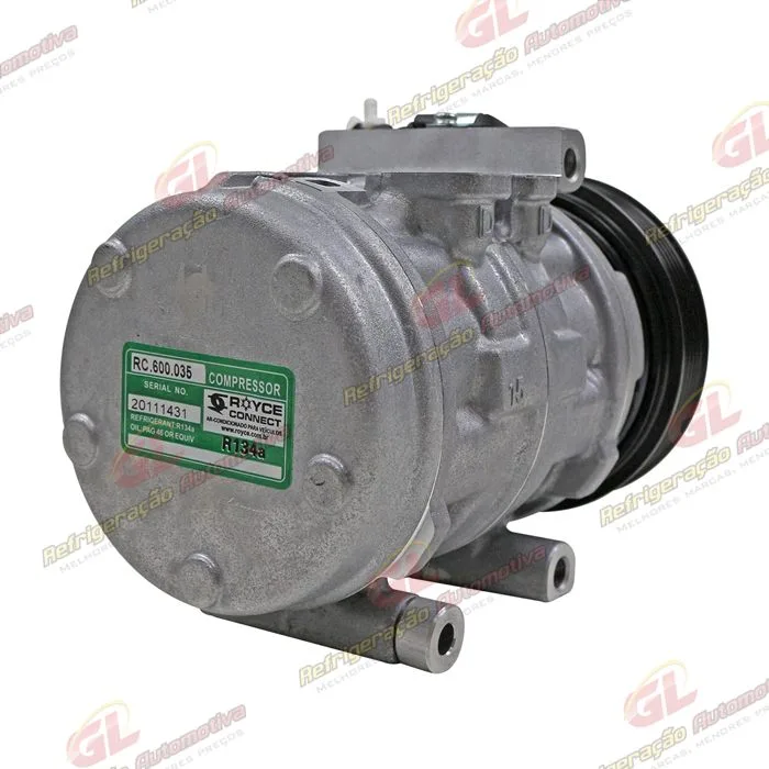 Compressor Ford F250 Motor MWM 10P15 R134a - 12 Volts Polia 6pk 125mm OEM: 2C35-19D629-AA — foto 6