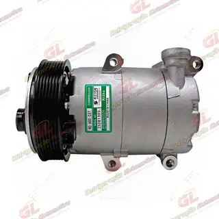 Compressor Modelo FOMOCO Ford Transit 2008 Até 2014 - 12 Volts Polia 7pk 127mm OEM: 6C1119D629-BE