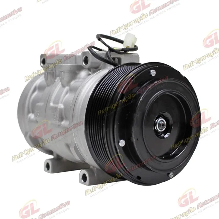 Compressor 10P15 Máquina Colheitadeira John Deere CB2500H - 12 Volts Polia 8pk 123mm OEM: DQ49620 — foto 4