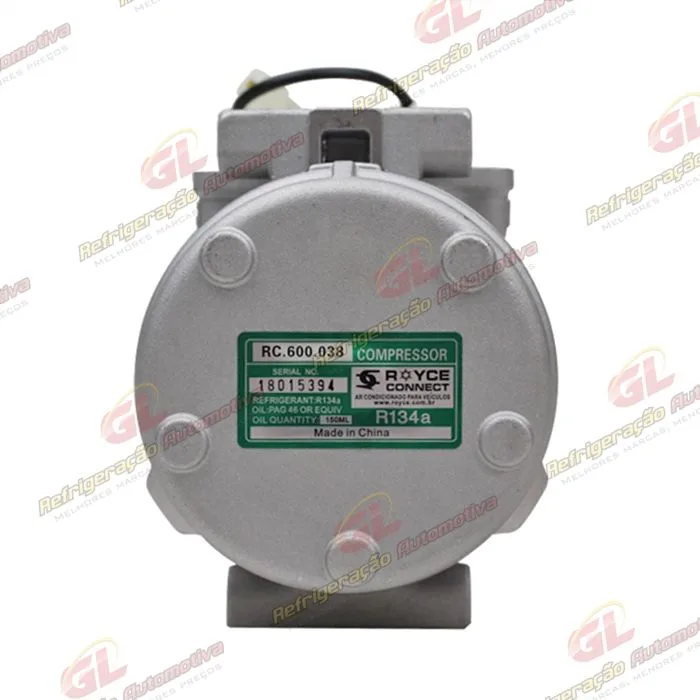 Compressor 10P15 Máquina Colheitadeira John Deere CB2500H - 12 Volts Polia 8pk 123mm OEM: DQ49620 — foto 7