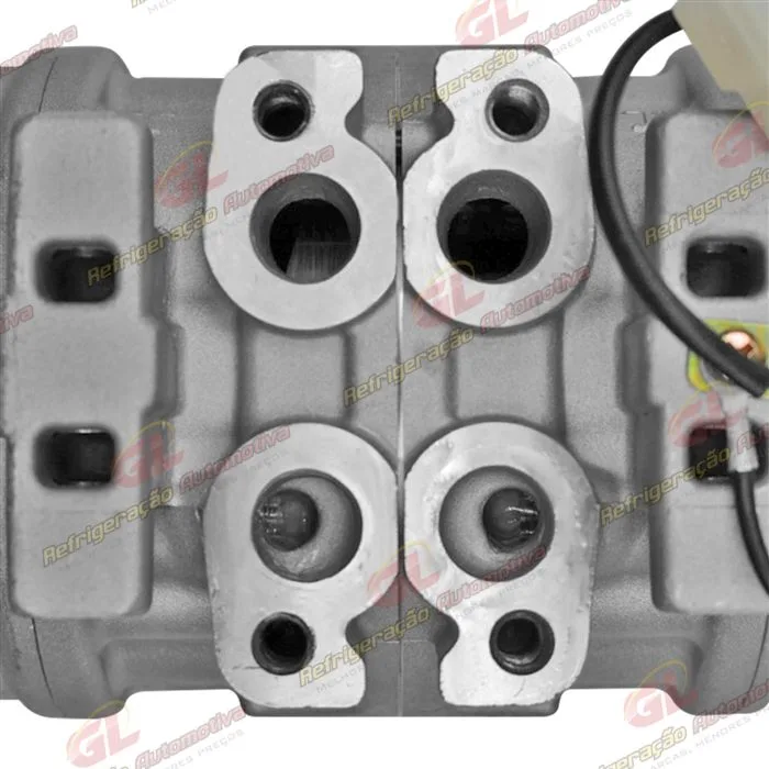 Compressor 10P15 Máquina Colheitadeira John Deere CB2500H - 12 Volts Polia 8pk 123mm OEM: DQ49620 — foto 8