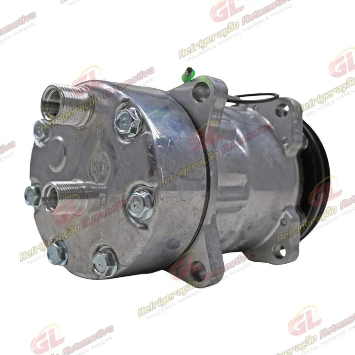 Compressor Modelo AA7H15AA Máquina New Holland R134a 8 Orelhas Descarga / Sucção Traseira O'ring - 12 Volts Polia 2A 132mm — foto 5