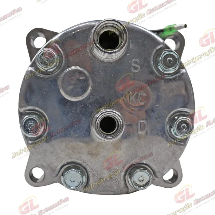 Compressor Modelo AA7H15AA Máquina New Holland R134a 8 Orelhas Descarga / Sucção Traseira O'ring - 12 Volts Polia 2A 132mm — foto 6