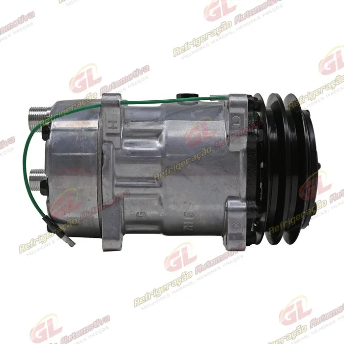 Compressor Modelo AA7H15AA 8 Orelhas Descarga / Sucção Traseira O'ring - 24 Volts Polia 2A 132 mm R134a — foto 4