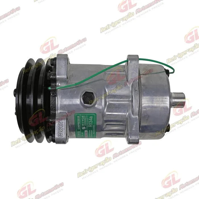 Compressor Modelo AA7H15AA 8 Orelhas Descarga / Sucção Traseira O'ring - 24 Volts Polia 2A 132 mm R134a — foto 6