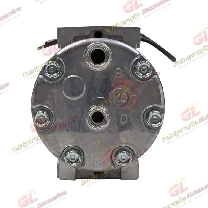 Compressor Modelo AA7H15AA Land Rover Defender Parafuso Passante Descarga / Sucção Traseira O'ring - 12 Volts Polia 8pk 119mm — foto 7