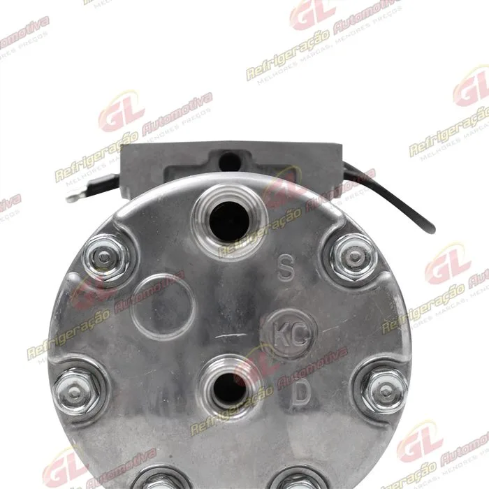 Compressor Modelo AA7H15AA Land Rover Defender Parafuso Passante Descarga / Sucção Traseira O'ring - 12 Volts Polia 8pk 119mm — foto 8