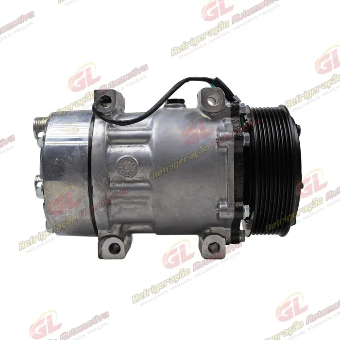 Compressor Modelo AA7H15AA Parafuso Passante Descarga/Sucção Traseira O'ring - 24 Volts Polia 8pk 119mm — foto 5