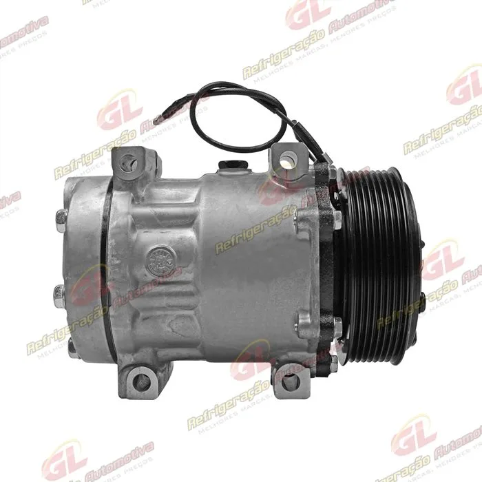 Compressor AA7H15AA Parafuso Passante Descarga/Sucção Traseira Engate - 12 Volts Polia 8pk 119mm — foto 5