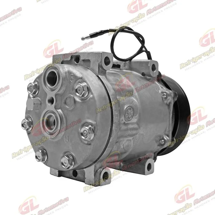 Compressor AA7H15AA Parafuso Passante Descarga/Sucção Traseira Engate - 12 Volts Polia 8pk 119mm — foto 6