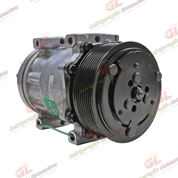 Compressor Modelo AA7H15AA Parafuso Passante Descarga/Sucção Traseira Engate - 24 Volts Polia 8pk 119mm — foto 4