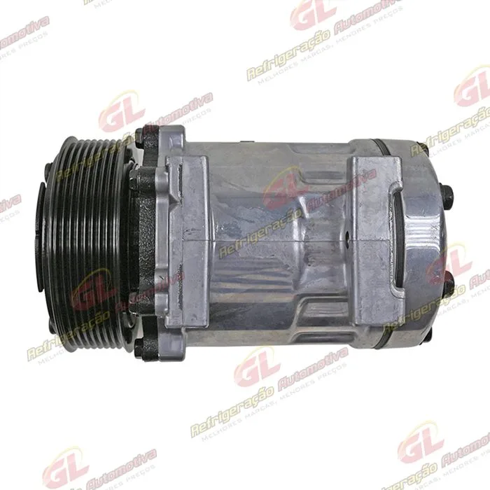 Compressor Modelo AA7H15AA Parafuso Passante Descarga/Sucção Traseira Engate - 24 Volts Polia 8pk 119mm — foto 8