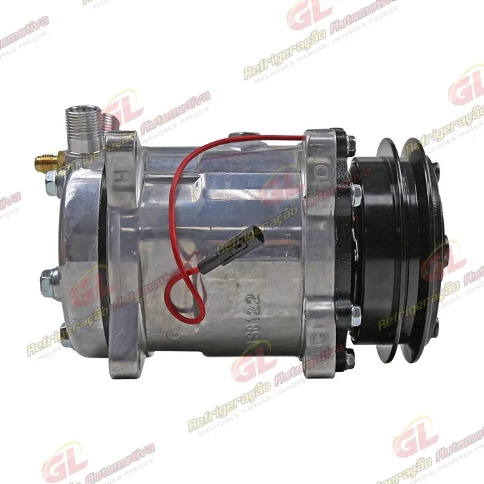 Compressor Modelo 5H14 Universal 8 Orelhas - 12 Volts Polia Canal 1A 124mm R134a — foto 5