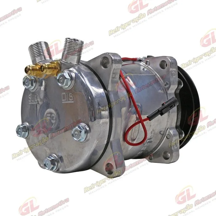 Compressor Modelo 5H14 Universal 8 Orelhas - 12 Volts Polia Canal 1A 124mm R134a — foto 6