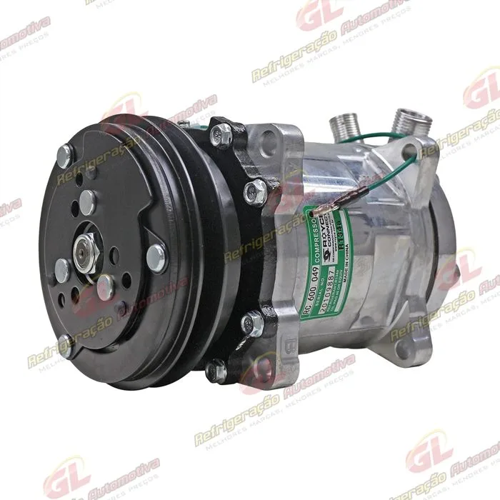 Compressor Modelo 5H14 Universal 8 Orelhas - 24 Volts Polia Canal 1A 128mm R134a — foto 2