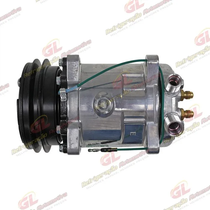 Compressor Modelo 5H14 Universal 8 Orelhas - 24 Volts Polia Canal 1A 128mm R134a — foto 6