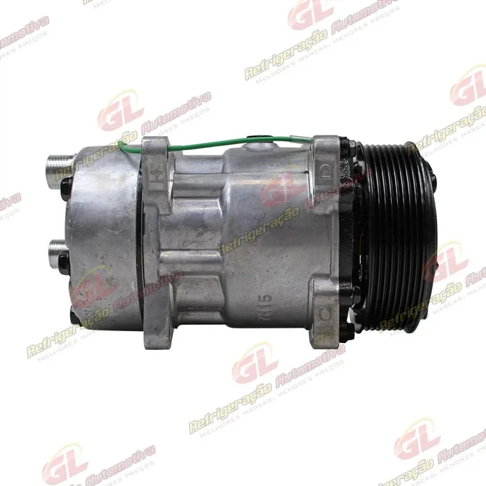 Compressor Modelo AA7H15AA 8 Orelhas Descarga/Sucção Traseira O´ring - 24 Volts Polia 8pk 119mm R134a — foto 5