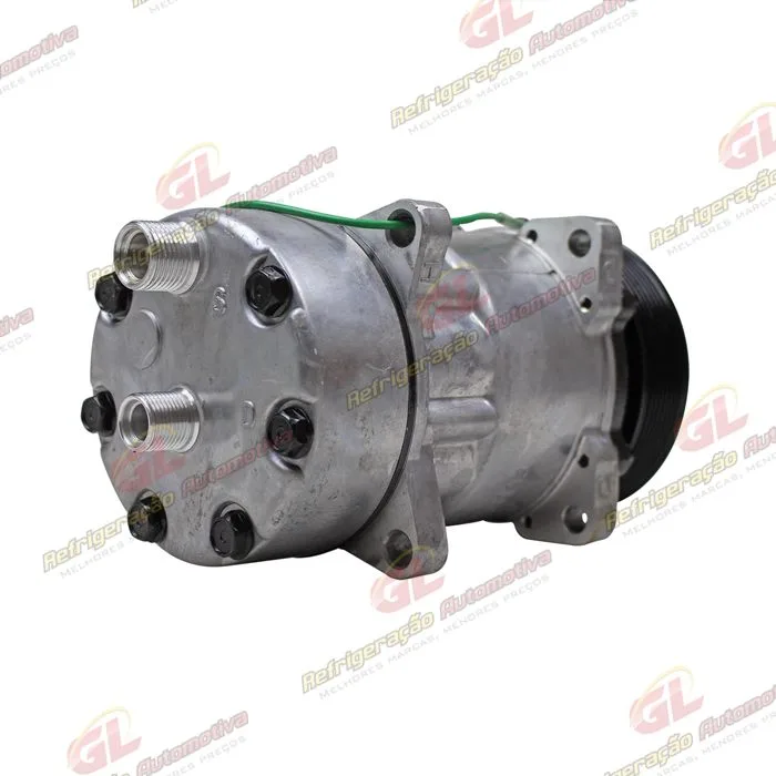 Compressor Modelo AA7H15AA 8 Orelhas Descarga/Sucção Traseira O´ring - 24 Volts Polia 8pk 119mm R134a — foto 6