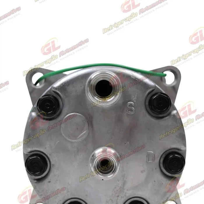 Compressor Modelo AA7H15AA 8 Orelhas Descarga/Sucção Traseira O´ring - 24 Volts Polia 8pk 119mm R134a — foto 8