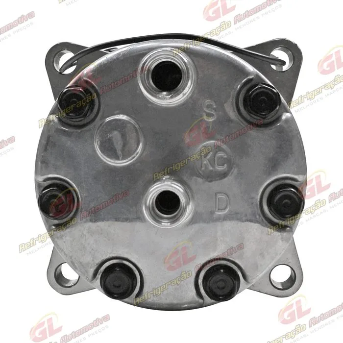 Compressor Modelo AA7H15AA Máquina New Holland 8 Orelhas Descarga/Sucção Traseira O´ring - 12 Volts Polia 8pk 119mm R134a — foto 7