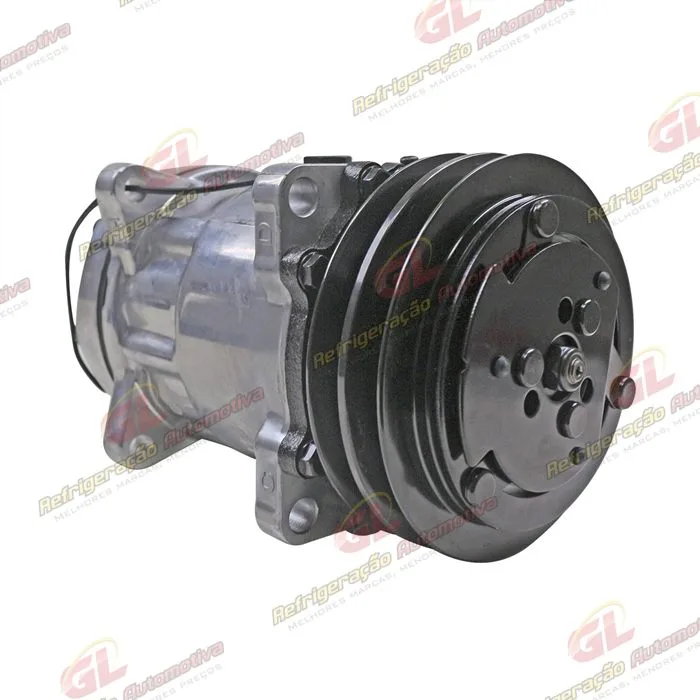 Compressor Modelo AA7H15AA U8088 Máquina Pulverizadora Valtra BS3020H/ Trator Massey Ferguson 6360 / 8 Orelhas Sucção e Descarga Traseira Engate - 12 Volts Polia 2A 132mm R134a OEM: 3782613M2 — foto 4