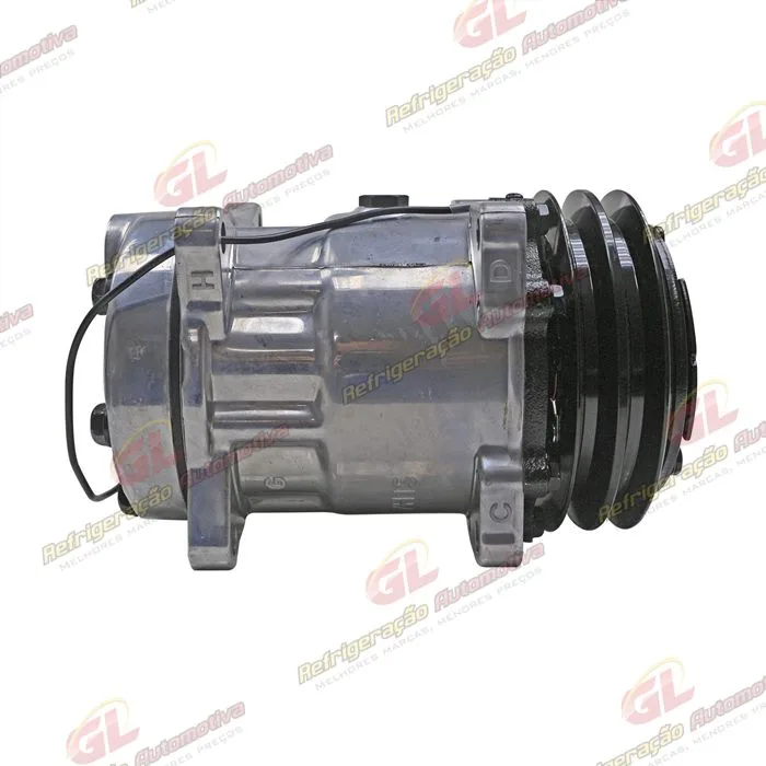Compressor Modelo AA7H15AA U8088 Máquina Pulverizadora Valtra BS3020H/ Trator Massey Ferguson 6360 / 8 Orelhas Sucção e Descarga Traseira Engate - 12 Volts Polia 2A 132mm R134a OEM: 3782613M2 — foto 5