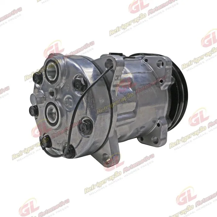 Compressor Modelo AA7H15AA U8088 Máquina Pulverizadora Valtra BS3020H/ Trator Massey Ferguson 6360 / 8 Orelhas Sucção e Descarga Traseira Engate - 12 Volts Polia 2A 132mm R134a OEM: 3782613M2 — foto 6