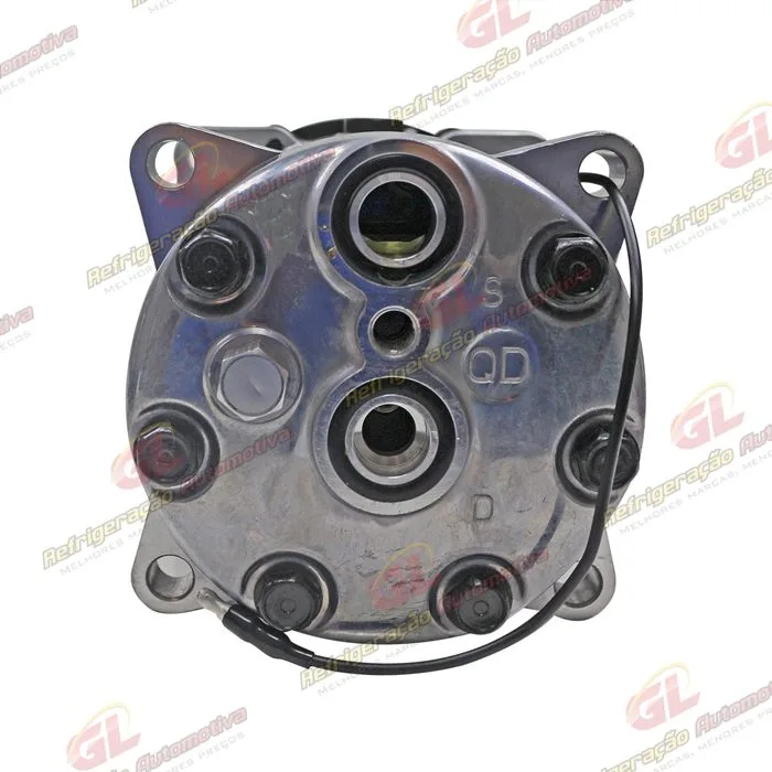 Compressor Modelo AA7H15AA U8088 Máquina Pulverizadora Valtra BS3020H/ Trator Massey Ferguson 6360 / 8 Orelhas Sucção e Descarga Traseira Engate - 12 Volts Polia 2A 132mm R134a OEM: 3782613M2 — foto 7