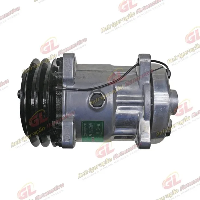Compressor Modelo AA7H15AA U8088 Máquina Pulverizadora Valtra BS3020H/ Trator Massey Ferguson 6360 / 8 Orelhas Sucção e Descarga Traseira Engate - 12 Volts Polia 2A 132mm R134a OEM: 3782613M2 — foto 8