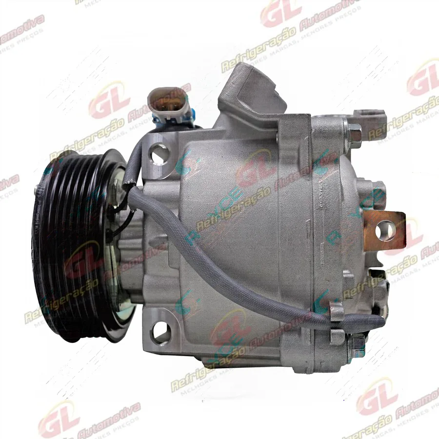 Compressor Chevrolet Prisma 2013>/ Onix/ Sonic 1.8/ Spin/ Cobalt 1.8 - 12 Volts Polia 5pk 99mm OEM: 52039087/ 52067902/ 52149016/ 52093071