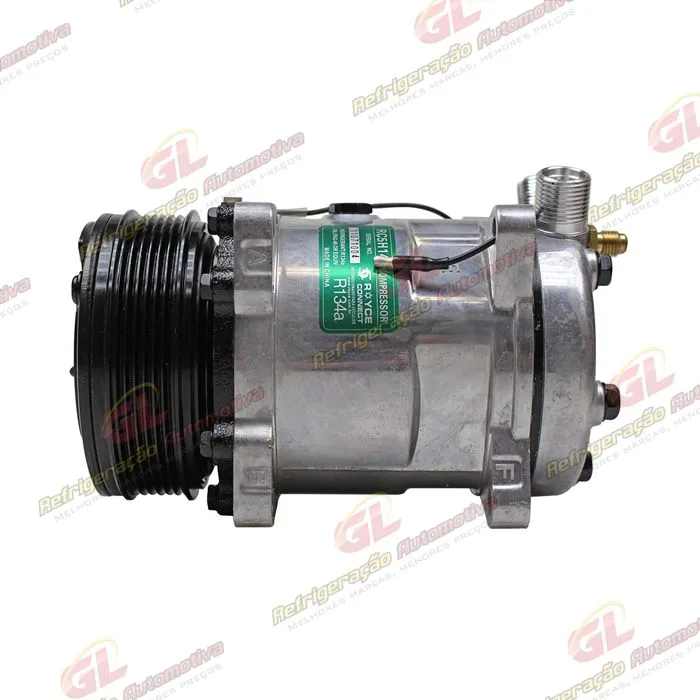 Compressor Modelo AA5H14AA 8 Orelhas - 12 Volts Polia 6pk 119mm Universal R134a