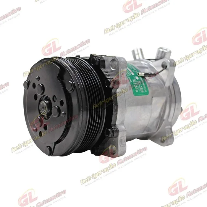 Compressor Modelo AA5H14AA 8 Orelhas - 12 Volts Polia 6pk 119mm Universal R134a — foto 2
