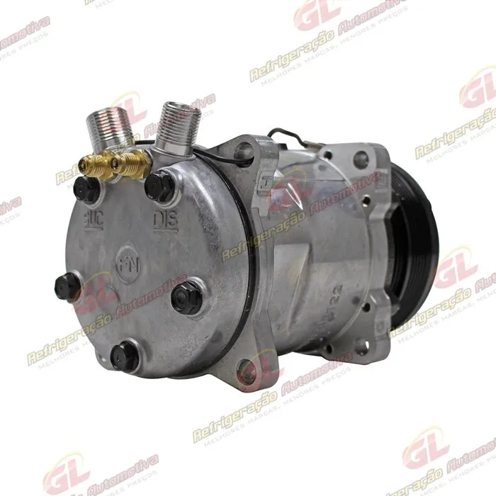 Compressor Modelo AA5H14AA 8 Orelhas - 12 Volts Polia 6pk 119mm Universal R134a — foto 6