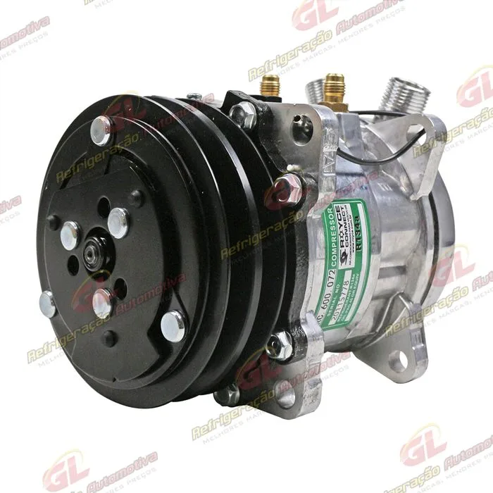 Compressor Modelo 5H09/SE505 8 Orelhas Máquina Caterpillar Mini Carregadeira 299D/ 242D3 - 12 Volts Polia 2A 125mm R134a OEM: 345-4547/ 509-3958 — foto 2