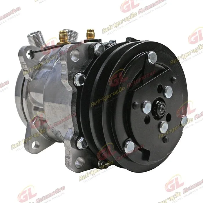 Compressor Modelo 5H09/SE505 8 Orelhas Máquina Caterpillar Mini Carregadeira 299D/ 242D3 - 12 Volts Polia 2A 125mm R134a OEM: 345-4547/ 509-3958 — foto 4