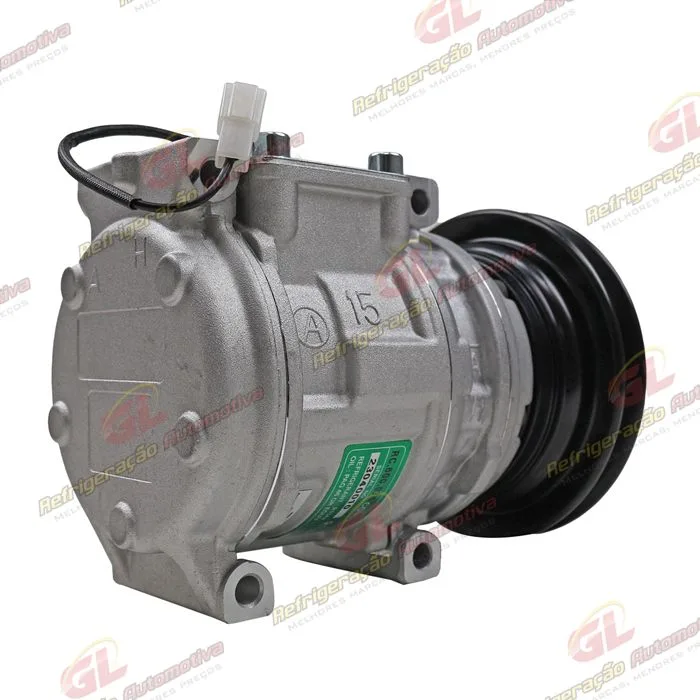 Compressor Modelo Denso 10PA15C Mitsubishi Pajero/ Montero 1988 Até 1994 - 12 Volts Polia Canal 1A 144mm — foto 4
