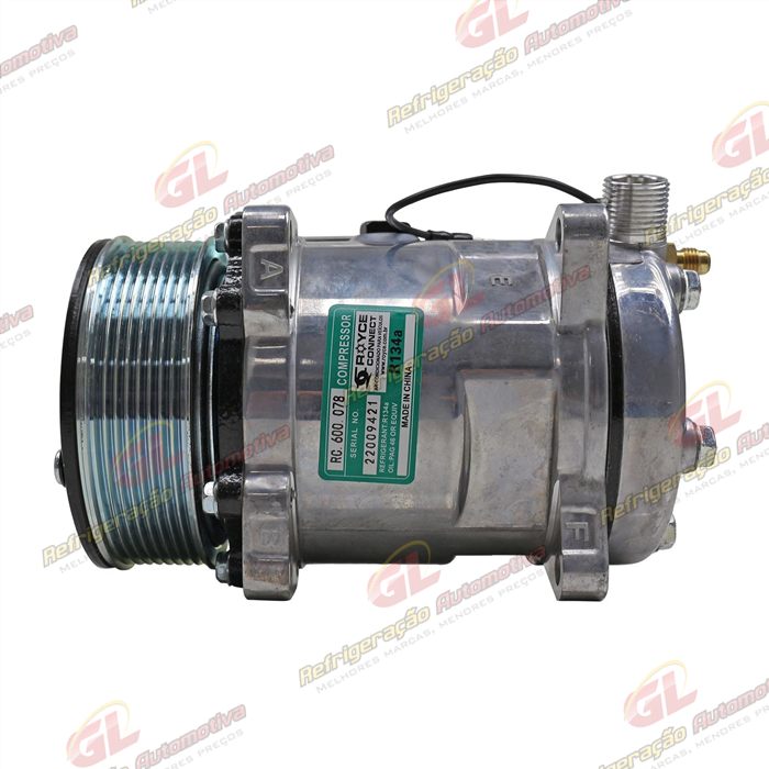 Compressor Modelo 5H14 8 Orelhas - 12 Volts Polia 8pk 123mm Universal R134a