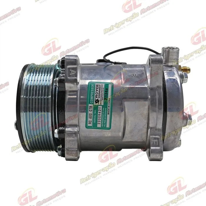Compressor Modelo 5H14 8 Orelhas - 12 Volts Polia 8pk 123mm Universal R134a
