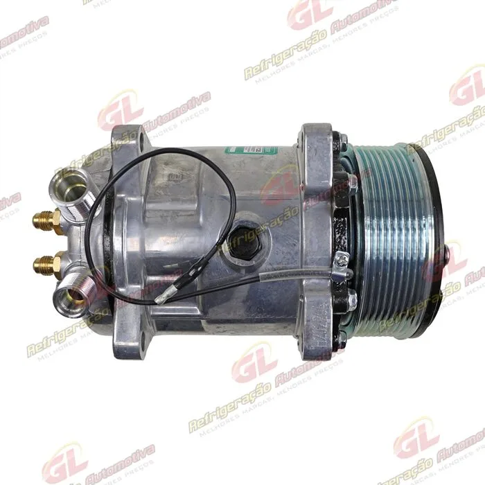 Compressor Modelo 5H14 8 Orelhas - 12 Volts Polia 8pk 123mm Universal R134a — foto 6