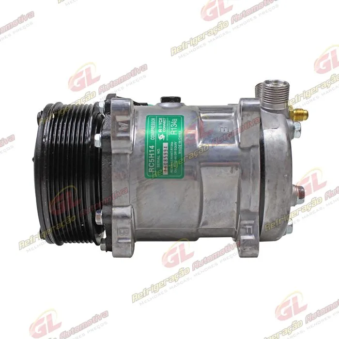 Compressor Modelo AA5H14AA 8 Orelhas - 24 Volts Polia 8pk 121mm Universal R134a