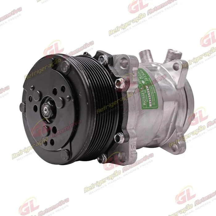 Compressor Modelo AA5H14AA 8 Orelhas - 24 Volts Polia 8pk 121mm Universal R134a — foto 2