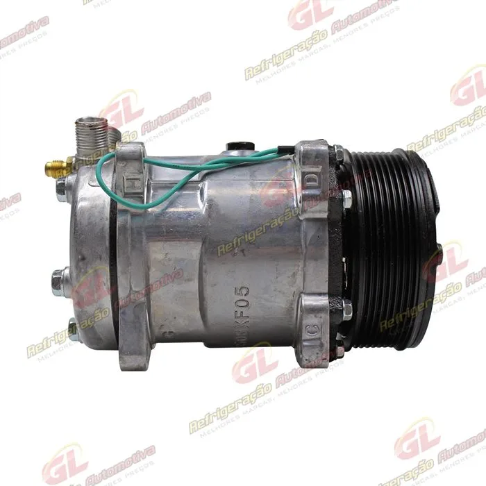 Compressor Modelo AA5H14AA 8 Orelhas - 24 Volts Polia 8pk 121mm Universal R134a — foto 5