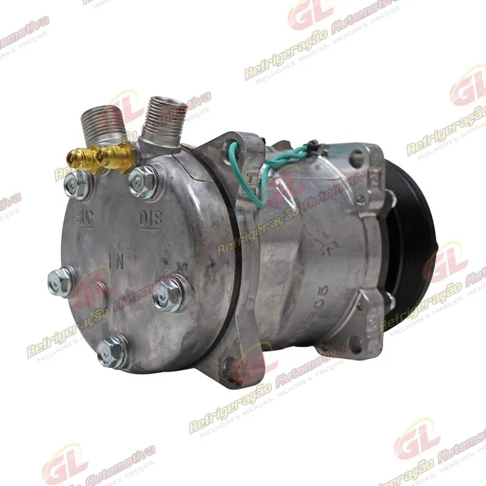 Compressor Modelo AA5H14AA 8 Orelhas - 24 Volts Polia 8pk 121mm Universal R134a — foto 6