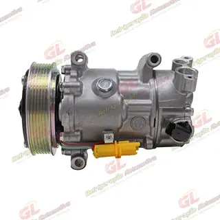 Compressor SD6C12 Citroën C4 Pallas / Peugeot 307 / 208 - 12 Volts Polia 6pk 120mm