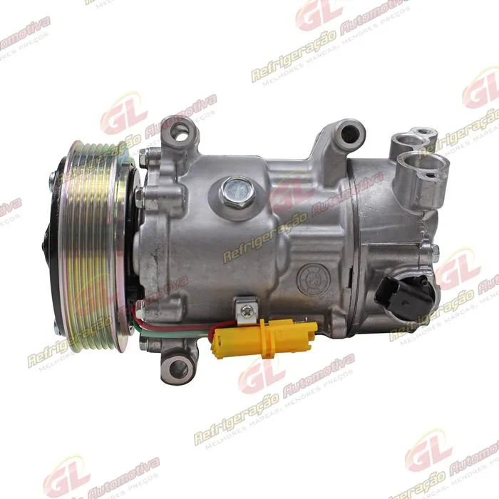 Compressor SD6C12 Citroën C4 Pallas / Peugeot 307 / 208 - 12 Volts Polia 6pk 120mm